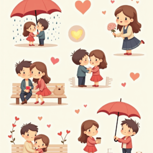 Valentine’s Day & Love - Sticker Sheet v7